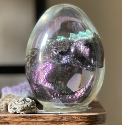 Handmade Dragon Egg Ouroli (Wild Dragon) with Lighted Base
