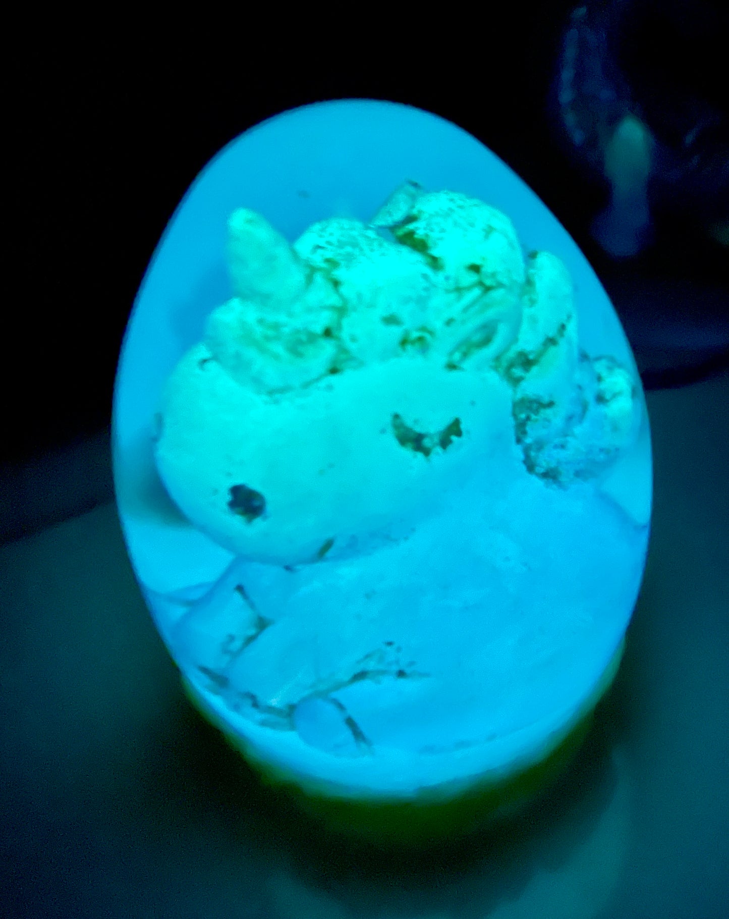 Legendary Unicorn Dragon Egg with Lighted Base