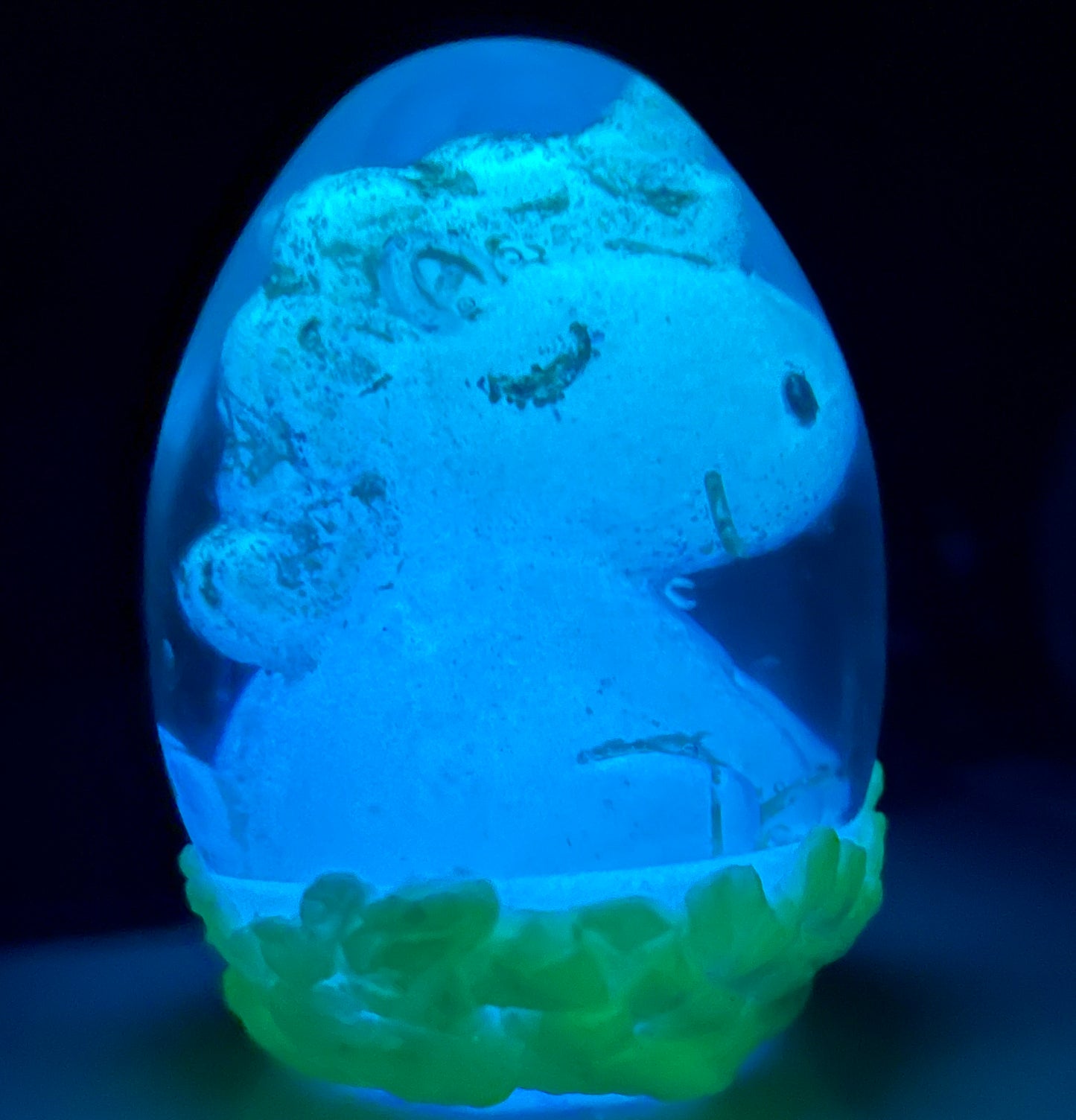 Legendary Unicorn Dragon Egg with Lighted Base