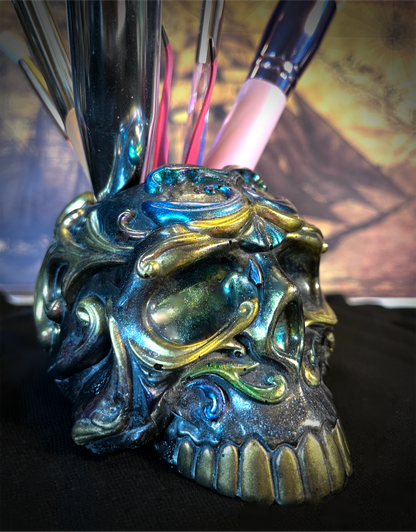 Black Resin Skull