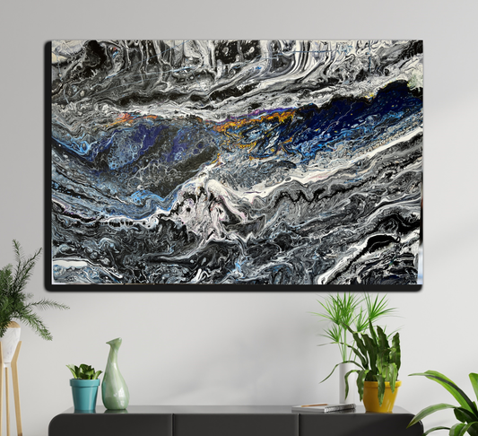 Original Abstract Painting 2009 Self Portrait PWNinja