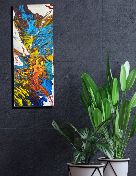 Original Abstract Painting 'Higher Nine' PWNinja